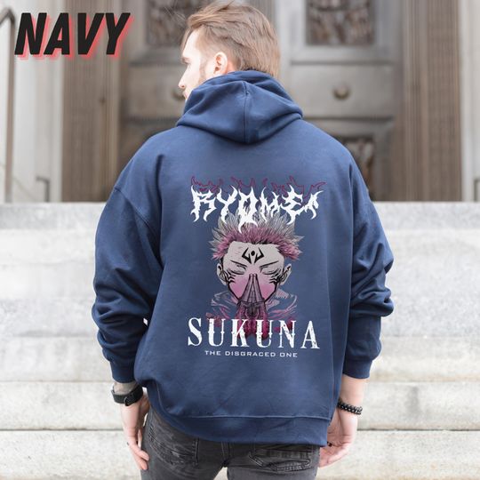 Sukuna Hoodie, Ryomen Sukuna Hoodie, Jujutsu Satoru Hoodie, JJK Hoodie, Ryomen Sukuna, Black Anime Hoodie, Anime Hoodie, Anime Gifts For Him
