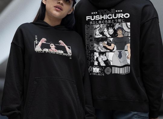 Toji Fushiguro Anime Manga Jujutsu Satoru hoodie Gift for friends Gift for anime fan Funny gift  Unisex hoodie