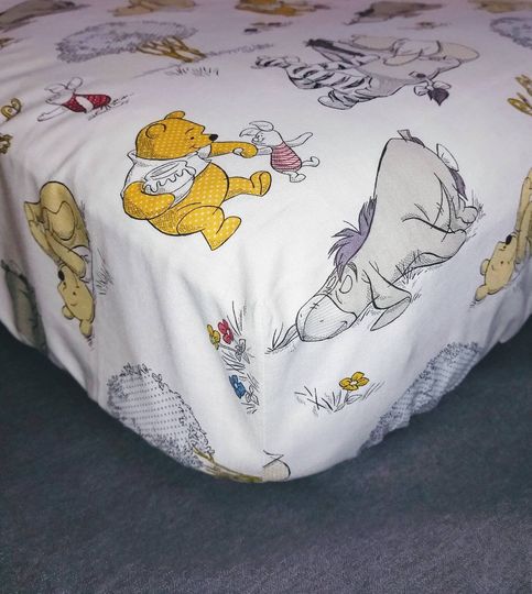 Winnie the Pooh & Friends Cotton Crib & Nursery Bedding , Crib Cover for Baby