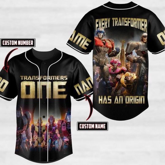 Custom Transformers Baseball Jersey, Autobots Jersey Shirt, Transformers Baseball Shirt, Optimus Shirt, Bumblebee Fan