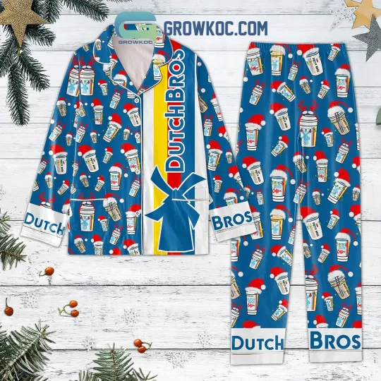 D Bros Coffee Christmas Pajama Set for Adults