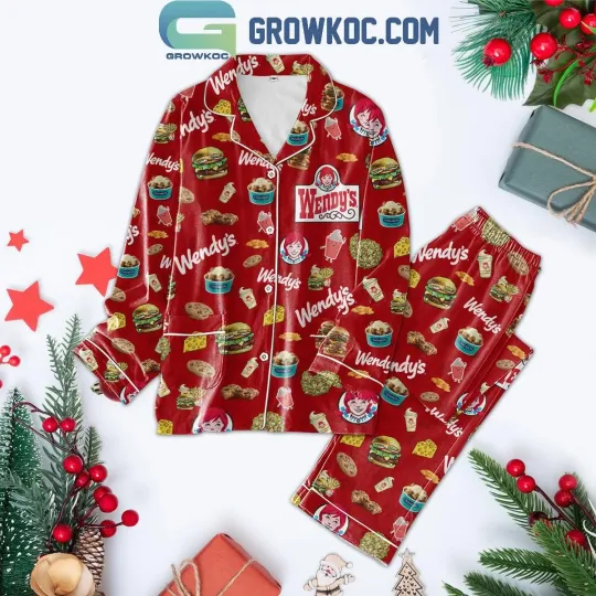 Wendy's Food Yummy Time Christmas Pajama Set