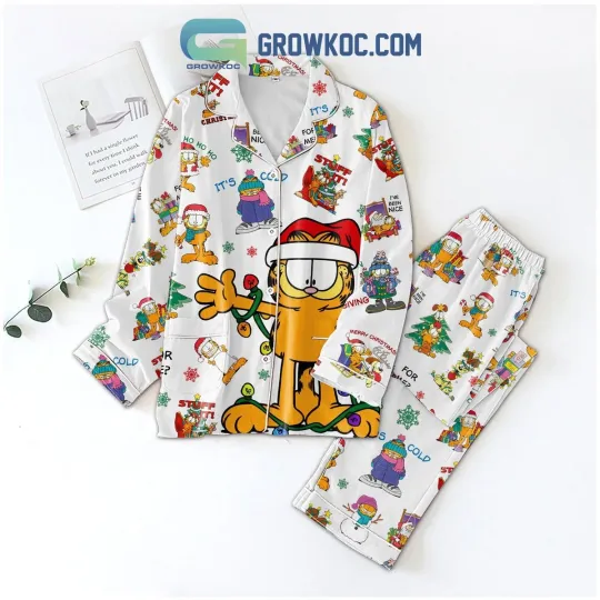 Garfield Merry Christmas Pajama Set for Adults