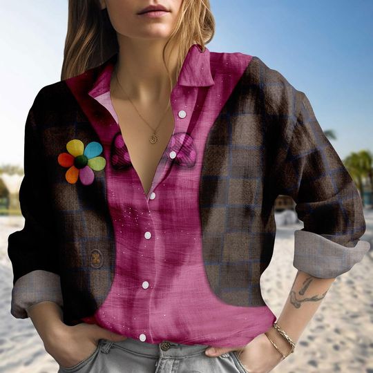 Bing Bong Costume Blouse Shirt, Inside Out Bing Bong Cosplay Shirt, Halloween Women Shirt, Inside Out 2 Shirt, Disneyland Shirt