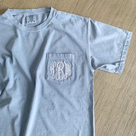 Comfort Colors Monogram Pocket T-Shirt