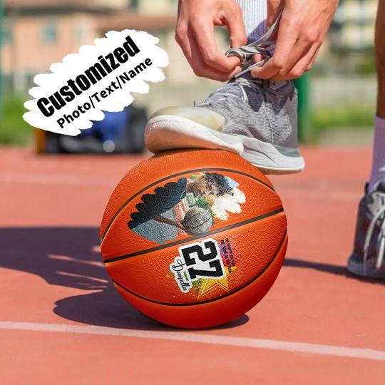 Personalized Photo Basketball, Custom Name Basketball, Basketball Gifts Ideas