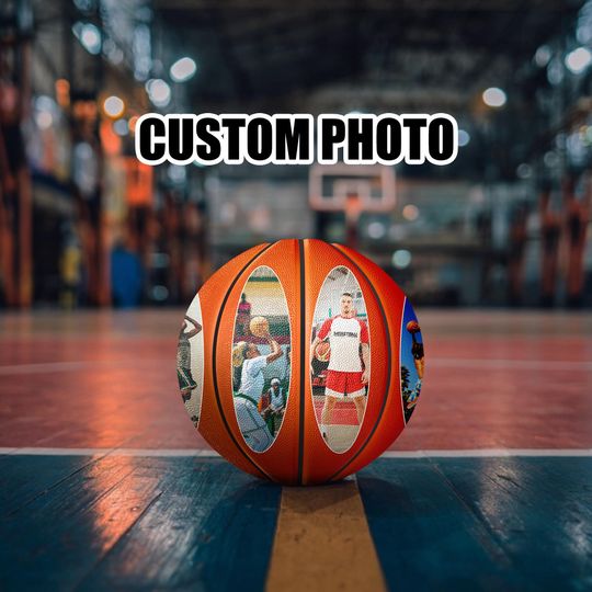 Custom Photo Basketball – Unique Gift for Fans, Teams or Coaches