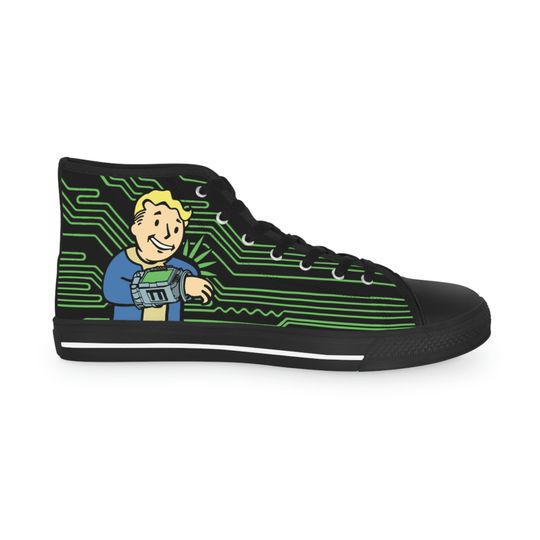 Falllout PipBoy Video Game Inspired High Top Converse