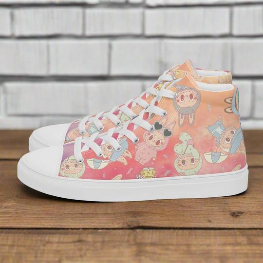 Labubu Monsters | Women & Girls High Top Sneakers | Summer Variant