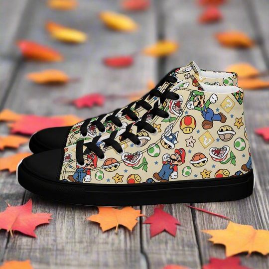 Super Mario Bros 3 | Women & Girls High Top Sneakers