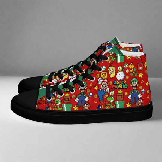Super Mario Bros | Women & Girls High Top Sneakers