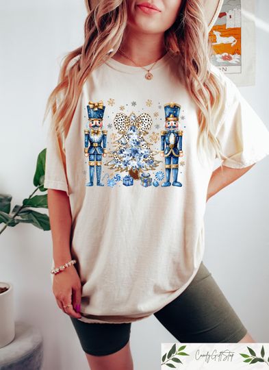 Nutcracker Christmas Shirt, Chinoiserie Nutcracker Shirt For Women, Christmas Shirt