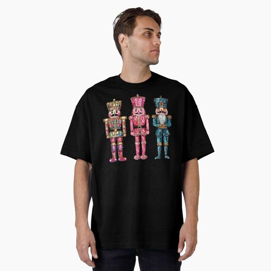 Glitter Nutcrackers Oversized T-Shirt