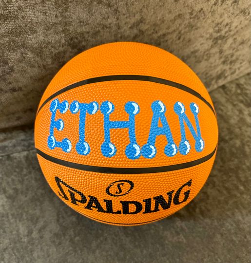 Custom Name Standard Size Basketball Custom hand painted basketball gift for him
