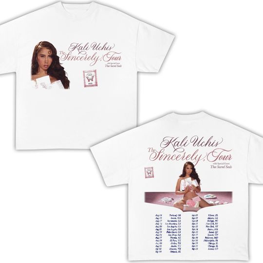 Kali Uchis The Sincerely Tour T-Shirt | Artists Shirts | Kali Uchis Fan Merch