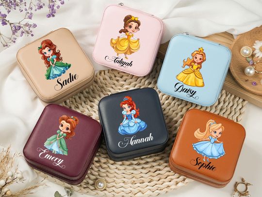 Custom Princess Jewelry Box with Name for Little Girl