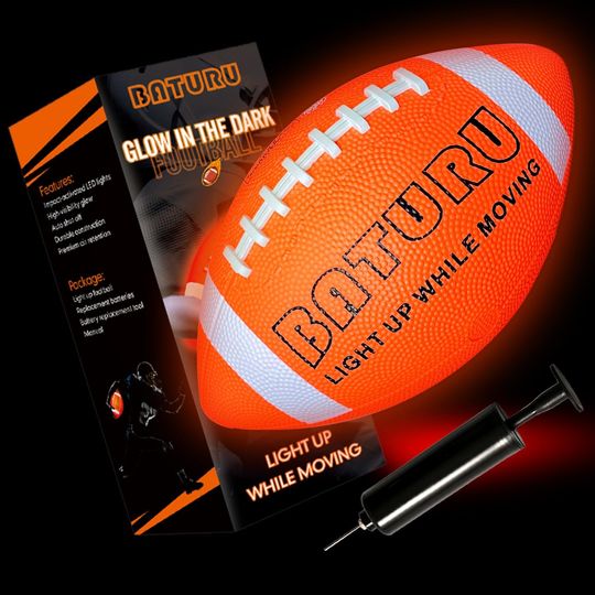 LED Glow-in-the-Dark Football – Outdoor Gift for Kids and Teens