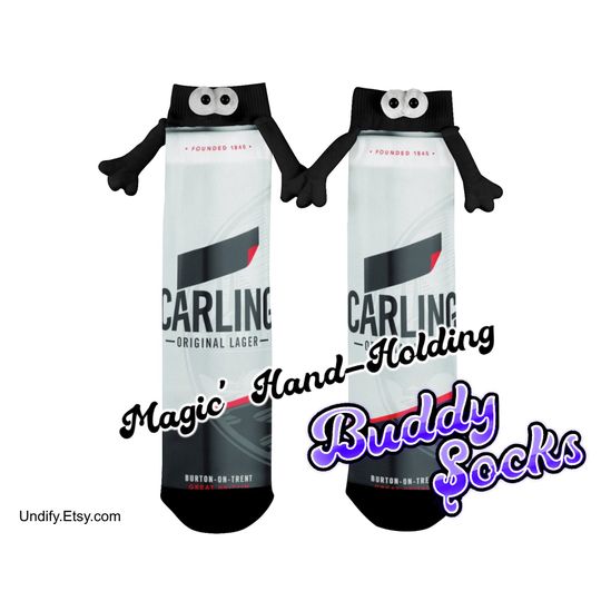 Hand-Holding Buddy Socks - Couples, Friends, Christmas, Birthday, Fun, Cute Gift