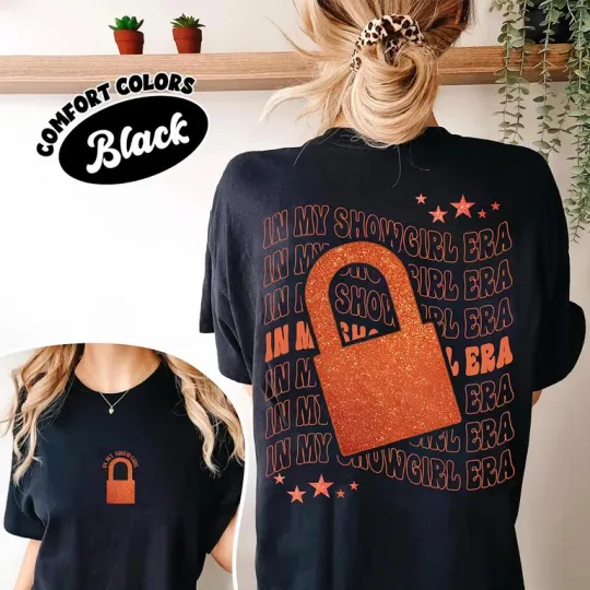 In My Showgirl Era Shirt For Fan Orange Show Girl Shirt For Concert