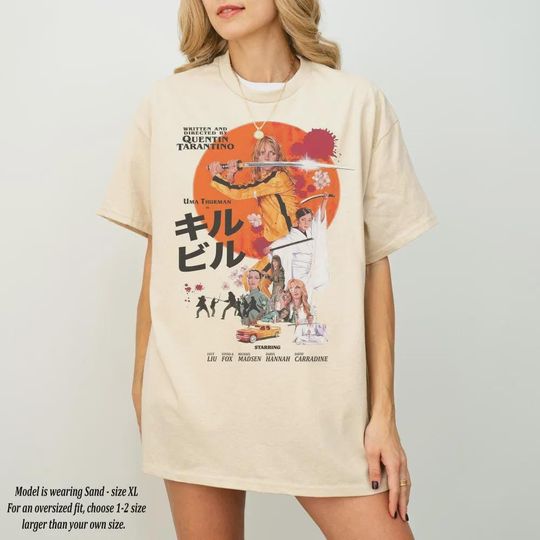 Kill Bill T-Shirt - Quentin Tarantino, Uma Thurman, Lucy Liu, Retro Movie, Vintage Movie Shirt
