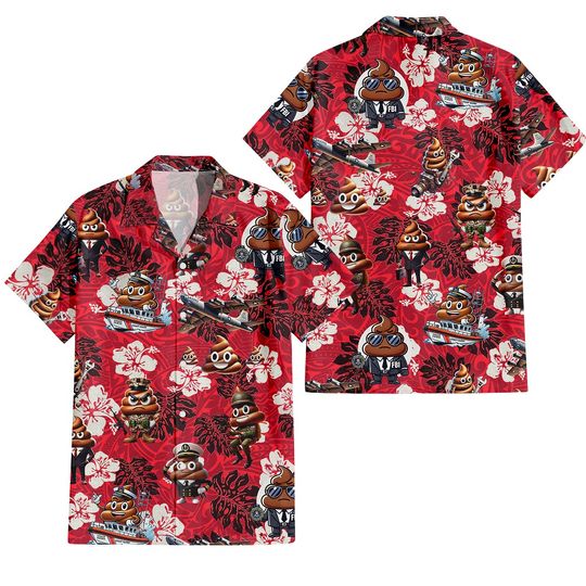 Hawaiian Summer Anime Style Pattern Printing Cartoon Animal Oversized Short Sleeved Shirt For Men's Original Harajuku Clothes