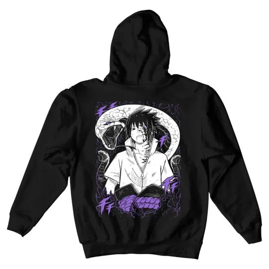 Sasuke Uchiha Hoodie Narutoo Jiraya Hinata Itachi Horror Back Hoodie All Size