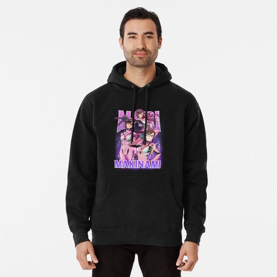 Mari Makinami Evangelion Bootleg Anime Thick Hoodie