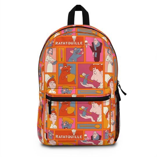 Ratatouille Backpack, Disney Backpack, Back to School Book Bag, Disney Bag