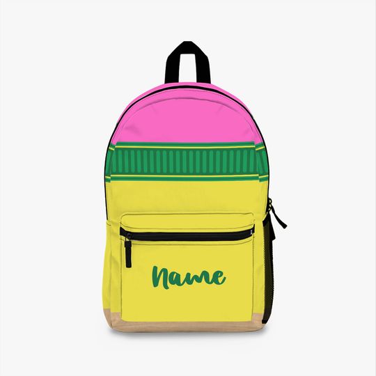 Personalized Pencil Bat Backpack | Custom Baseball Bat-Inspired School Bag with Name | Back to School Gift for Kids