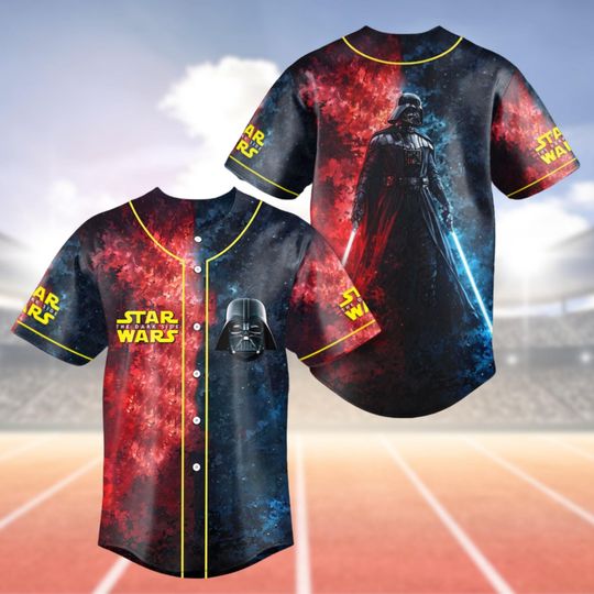 Darth Vader Jersey, Revenge Of The Sith Baseball Jersey, Starwars 20th Anniversary Football Jersey Shirt, Movie Lover Athletic Jersey