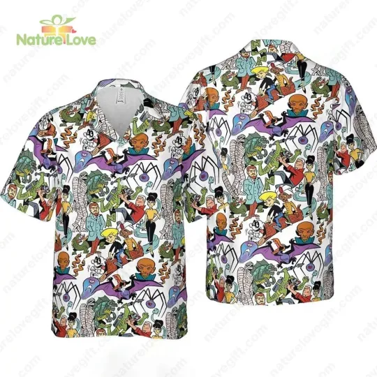 The New Adventures of Jonny Quest Hawaiian Shirt Casual Button Down
