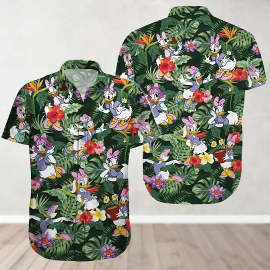 Daisy Duck Hawaiian Shirt Casual Button Down