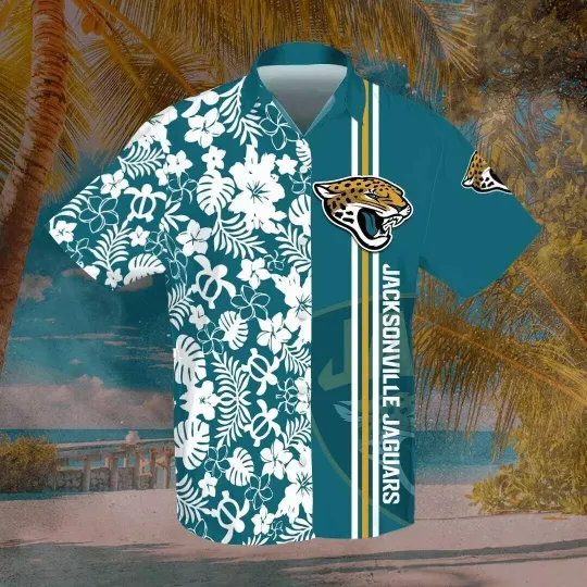 JJacksonville Football Team Jaguarss Hawaiian Button Down Shirt
