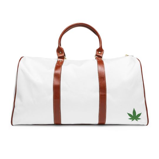 Marijuana Leaf Waterproof Travel Bag, Colorful Bag Travel Gift, Gym Luggage