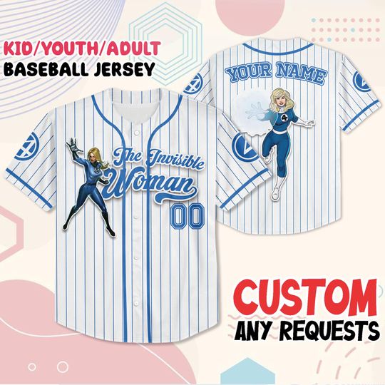 Custom Fantastic Four Mister Fantastic Baseball Jersey, Personalized Reed Richards Jersey, Superhero Costume, First Step Comic Fan Gift