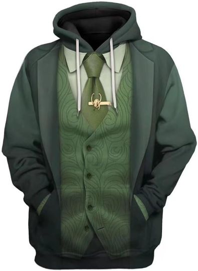 Loki Cosplay Hoodie Halloween Superhero Costume 3D Print Pullover Sweatshirt