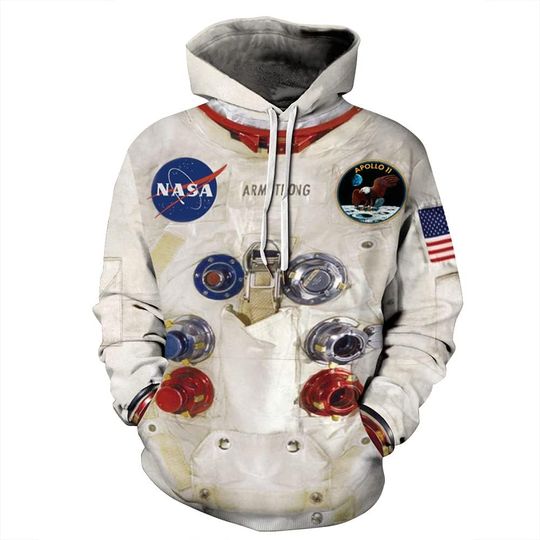 3D Pattern Novelty Planet Pullover Hoodie Unisex