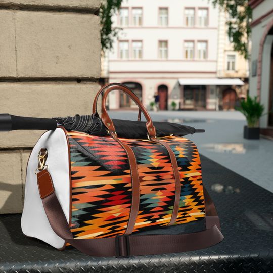 Serape" Waterproof Travel Bag, Explore, Hike, Camping, Vacation, Gift for Traveler