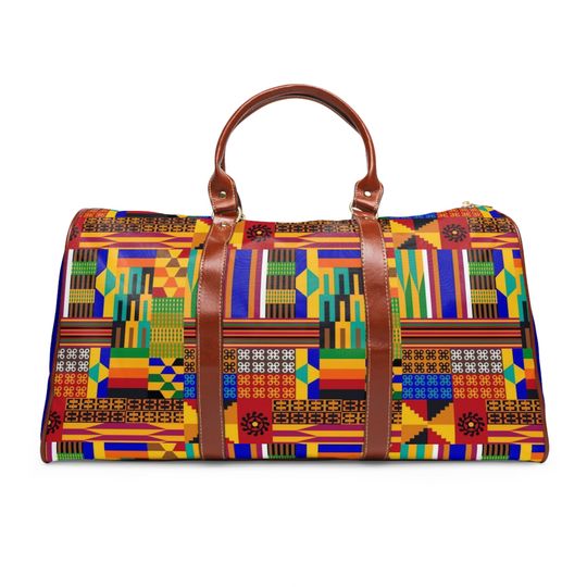 Afro print Ghana Waterproof Travel Bag