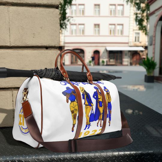 Sigma Gamma Rho Waterproof Travel Bag, Explore, Hike, Camping, Vacation, Gift for Traveler