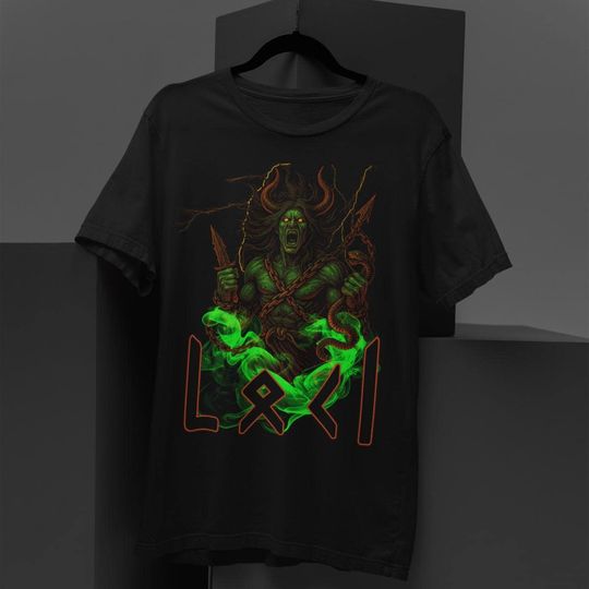God Of Mischief Loki T-Shirt, Norse Mythology Heavy Metal Shirt