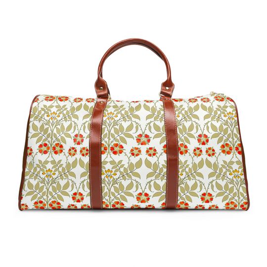 Essex Rose Style Waterproof Travel Bag, Camping, Vacation, Gift for Traveler