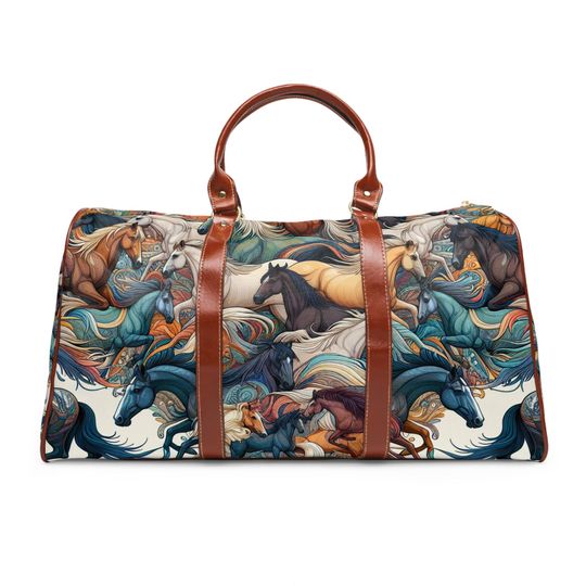 Equestrian Waterproof Travel Bag - Perfect for Horse Lovers, Gym, Camping, Day Trips