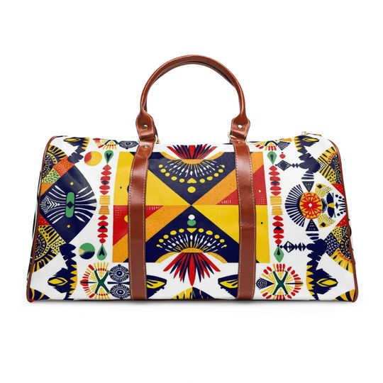 Vibrant Waterproof Travel Bag for Adventurers, Gym Duffel, Weekend Getaway Bag, Vacation Carry-On, Stylish Luggage