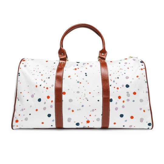 Waterproof Travel Bag DOTS, Explore, Hike, Camping, Vacation, Gift for Traveler