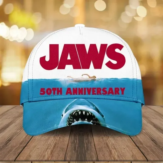 Personalized Jaws 50th Anniversary Unisex Classic Cap Adults Hat Lovers Gift