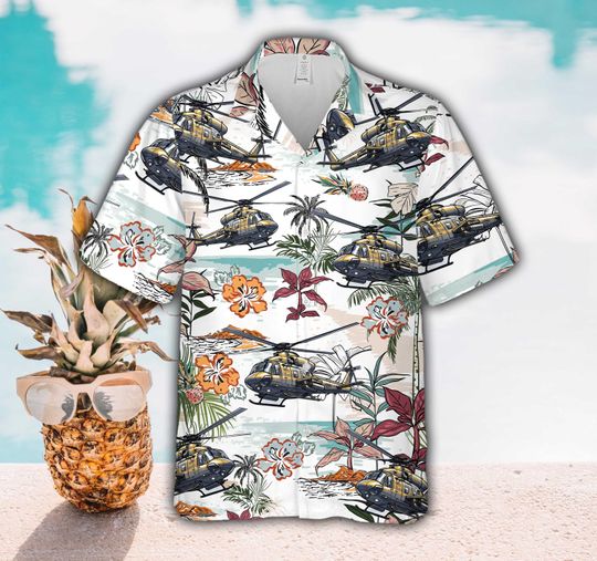 Vintage Military Aircraft Hawaiian Shirt For Men And Women