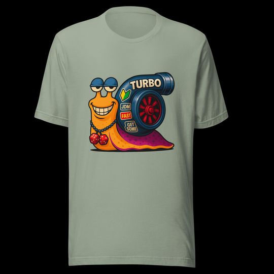 Turbo Snail T-Shirt  Boosted and Built for Speed