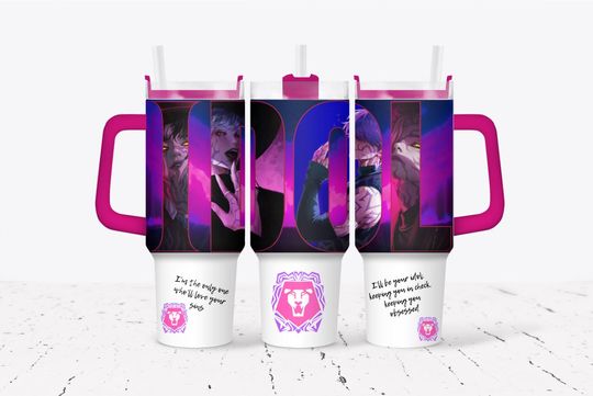 Kpop demon hunters inspired 40 oz tumbler your idol