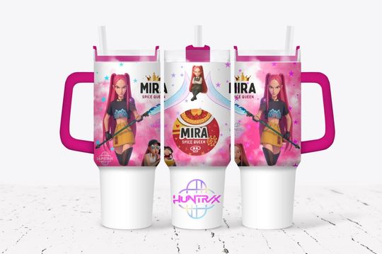 Kpop demon hunters inspired 40 oz tumbler-mira